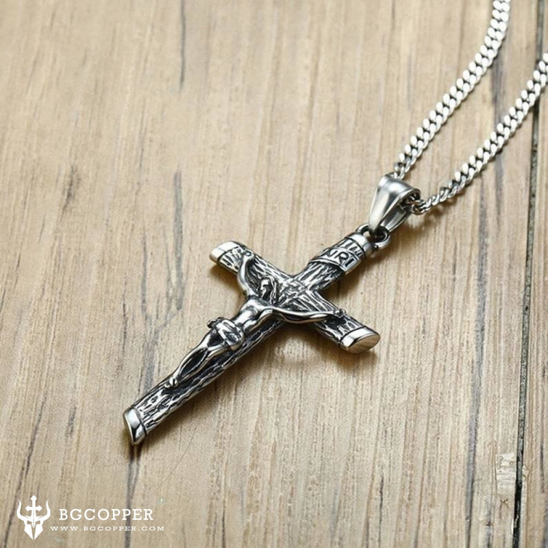 Stainless Steel Jesus Crucifix Pendant - BGCOPPER