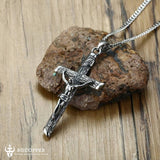 Stainless Steel Jesus Crucifix Pendant - BGCOPPER