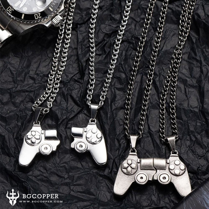 Attract Game controller Matching Necklaces For Couples In Titanium(2 pcs a set) - BGCOPPER