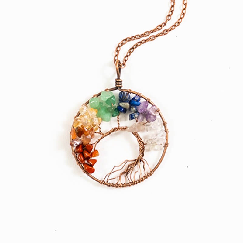 7 Chakras Tree of Life Pendant