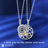 Sun&Moon 100 Languages I Love You Projection BFF Couples Necklaces - BGCOPPER