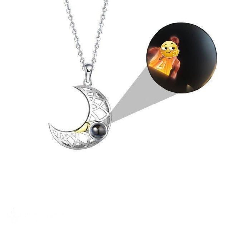 Sun&Moon 100 Languages I Love You Projection BFF Couples Necklaces - BGCOPPER