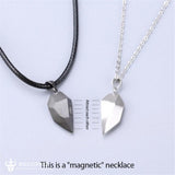 2 Pcs New Creative Wish Stone Magnet Necklaces For BFFs Couples - BGCOPPER